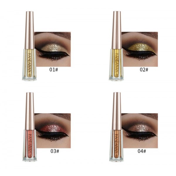 Тени перламутровые, жидкие для век Handaiyan Diamond Liquid Eyeshadow, блестящие жидкие тени, 12 цветов Тени перламутровые, жидкие для век Handaiyan Diamond Liquid Eyeshadow, блестящие жидкие тени, 12 цветов