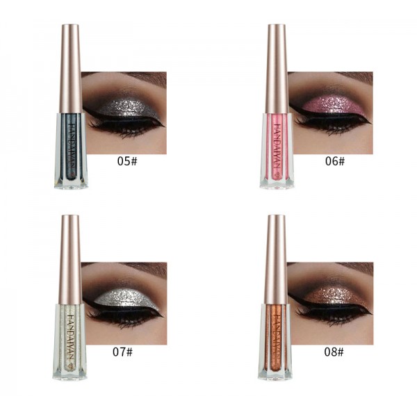 Тени перламутровые, жидкие для век Handaiyan Diamond Liquid Eyeshadow, блестящие жидкие тени, 12 цветов Тени перламутровые, жидкие для век Handaiyan Diamond Liquid Eyeshadow, блестящие жидкие тени, 12 цветов