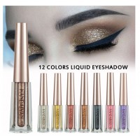 Тени перламутровые, жидкие для век Handaiyan Diamond Liquid Eyeshadow, блестящие жидкие тени, 12 цветов