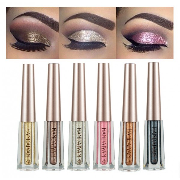 Тени перламутровые, жидкие для век Handaiyan Diamond Liquid Eyeshadow, блестящие жидкие тени, 12 цветов Тени перламутровые, жидкие для век Handaiyan Diamond Liquid Eyeshadow, блестящие жидкие тени, 12 цветов