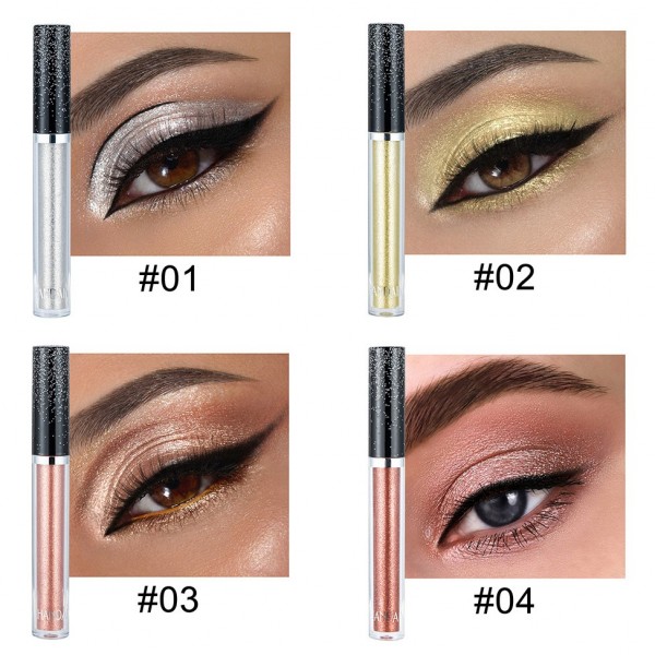 Тіні для повік перламутрові, блискучі, Handaiyan Liquid Eyeshadow, 12 кольорів