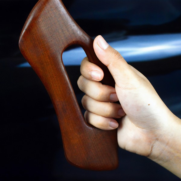 Шкребок Гуаша, букова пластина, масажер для Гуаша, 8,5х20 см