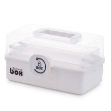 Аптечка-органайзер для ліків, пластиковий контейнер для медикаментів, три поверхи (29х18х18см)