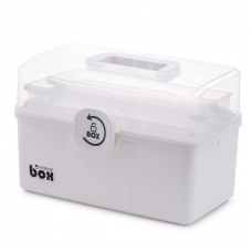 Аптечка-органайзер для ліків, пластиковий контейнер для медикаментів, три поверхи (35х22х23.5см)