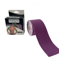 Тейп Кінезіо 5 см, кінезіологічна стрічка Kinesiology Tape Sportstape Sport & Therapy, 5 см, в упаковці, фіолетовий