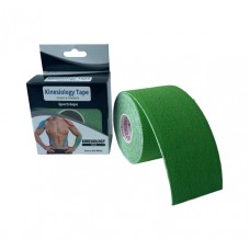 Тейп Кінезіо 5 см, кінезіологічна стрічка Kinesiology Tape Sportstape Sport & Therapy, 5 см, в упаковці, салатовий