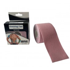 Тейп Кінезіо 5 см, кінезіологічна стрічка Kinesiology Tape Sportstape Sport & Therapy, 5 см, в упаковці, світло-рожевий