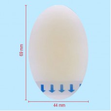 Наклейка пластир від натирання п'яти, гелева вставка від натирання, прозора, овальна, 1 шт, 6,9х4,4 см