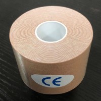 Тейп Кинезио 5 см, кинезиологическая лента Kinesiology Tape New Line, бежевый