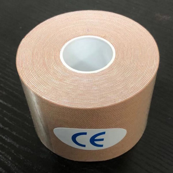 Тейп Кінезіо 5 см, кінезіологічна стрічка Kinesiology Tape New Line, бежевий