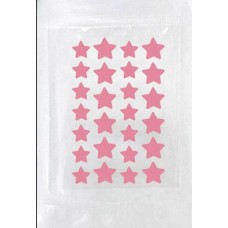 Гідроколоїдний пластир від прищів у формі зірки, рожевий, 1х40 шт