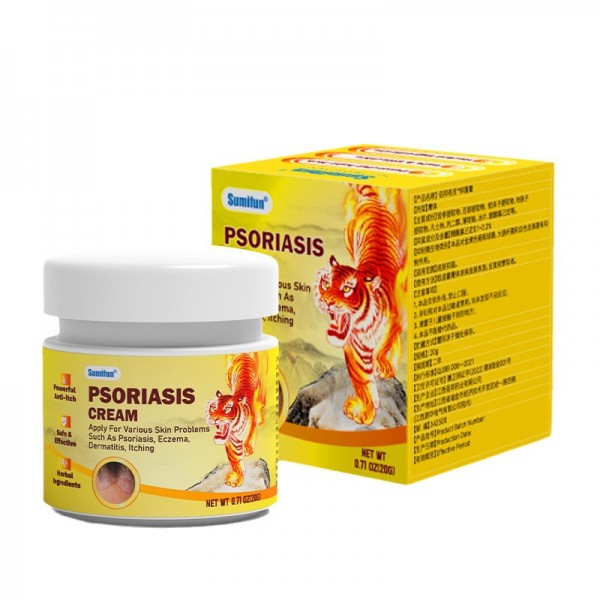 Крем від псоріазу, екземи, атопічного дерматиту Sumifun Psoriasis Cream, 20 г 