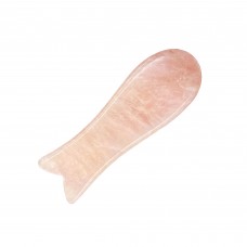 Шкребок ГуаШа Рибка з кварцу, натуральний кварцовий масажер ГуаШа (12 х 4 см)