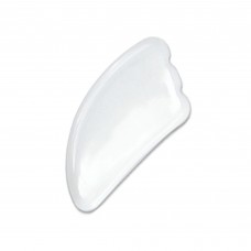 Шкребок Гуаша "Лапка", із білого нефриту, натуральний нефритовий масажер Гуаша, 5,5х11 см