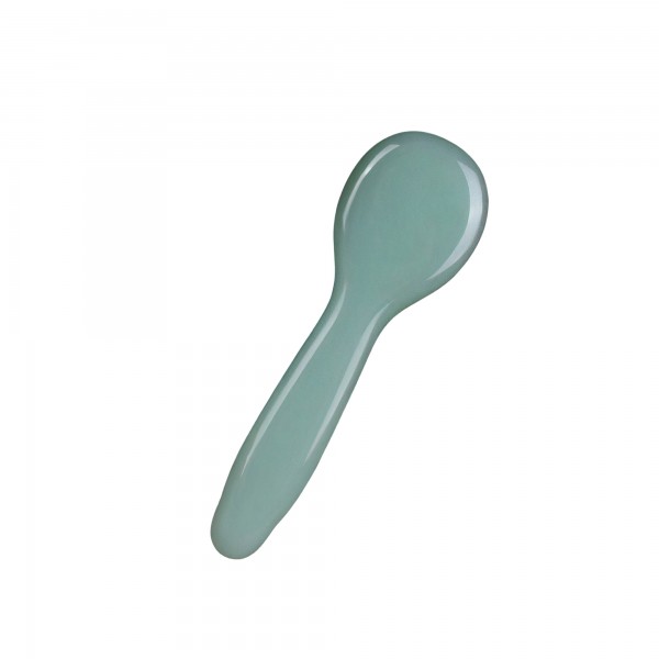 Шкребок Гуаша, Ложечка Кругла, зелене скло, 3х10,8 см
