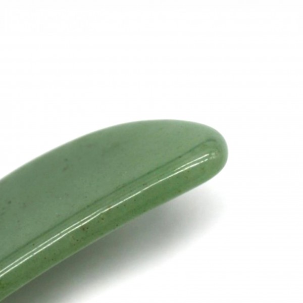 Шкребок гуаша, S-подібний/Мяка Ложечка, авантюрин, 2,5х11,5 см