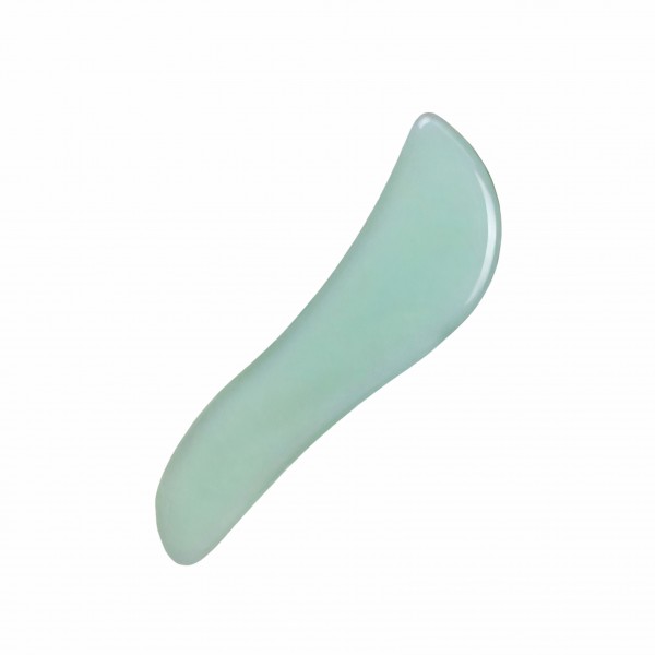 Шкребок Гуаша, Ложечка М'яка, зелене скло, 3,5х11,9 см