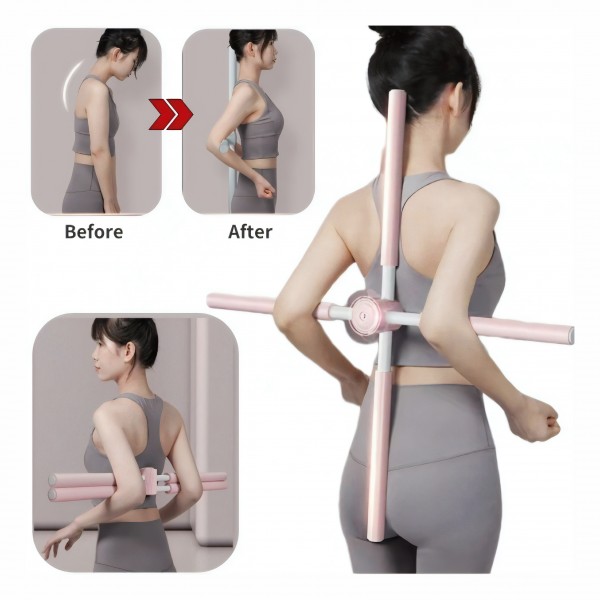Тренажер для спини, перехресна палиця для йоги, Коректор постави, 81 см, різні кольори