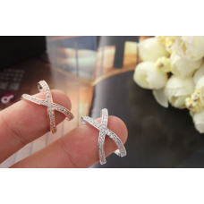 Кольцо со стразами "Идеальное сечение", два цвета