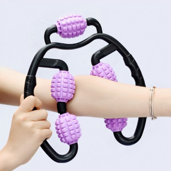 Масажер роликовий універсальний, масажер роликовий для ніг, рук, шиї, 1шт