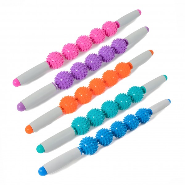 Масажер-палиця роликовий 5 масажерів (52см, 5 масажних елементів)