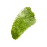 Скребок ГуаШа Лапка из нефрита, натуральный нефритовый массажер ГуаШа, 5х10 см