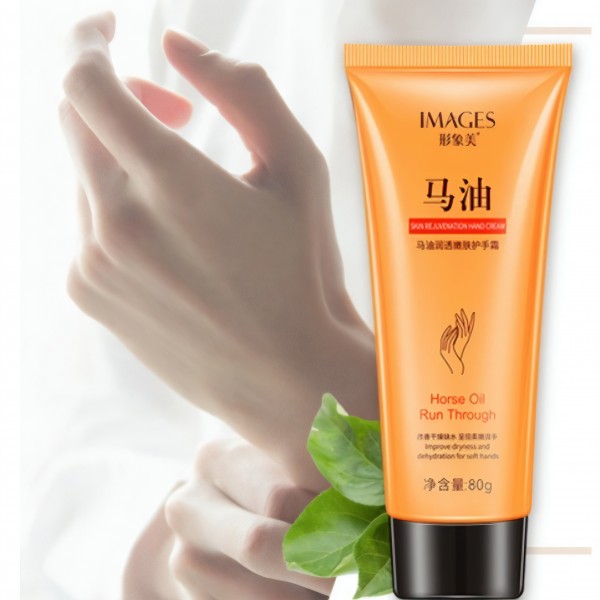 Крем для рук Images Mois Hand Cream Natural Horse Oil, з екстрактом кінського жиру, 80 г