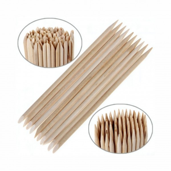Палички для манікюру, з апельсинового дерева, 100 шт