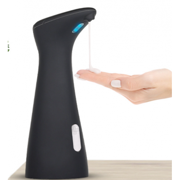 Дозатор сенсорний для мила, автоматичний, диспенсер, чорний, 200 мл