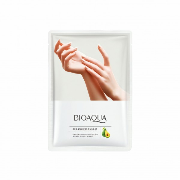 Маска-рукавички для рук, живильна, Bioaqua Avocado Hand Mask, з авокадо, 1 шт