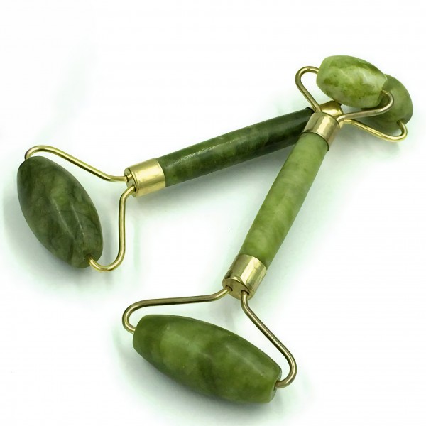 Ролик нефритовий для масажу обличчя, нефритовий ролер