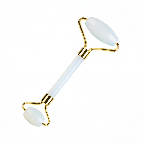 Ролик із місячного каменю для масажу обличчя, ролер місячний камінь