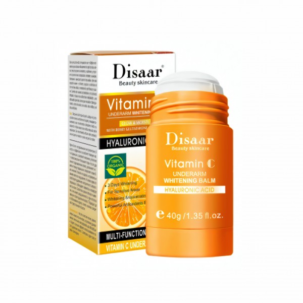 Відбілюючий бальзам для пахв Disaar Vitamin C Underarm Whitening Balm, з вітаміном С та гіалуроновою кислотою, 40 г