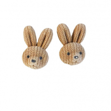 Сережки у формі плюшевих зайчиків "Mini Rabbit", 1 шт