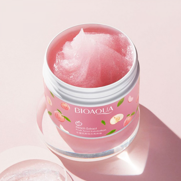 Пілінг - скатка для обличчя і тіла Bioaqua Peach Fruit Acid Exfoliating з екстрактом персика, 140 гр