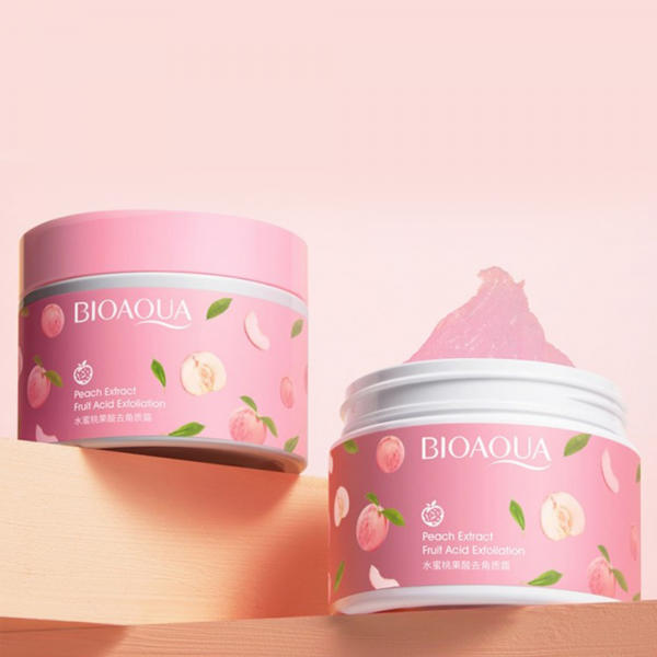 Пілінг - скатка для обличчя і тіла Bioaqua Peach Fruit Acid Exfoliating з екстрактом персика, 140 гр