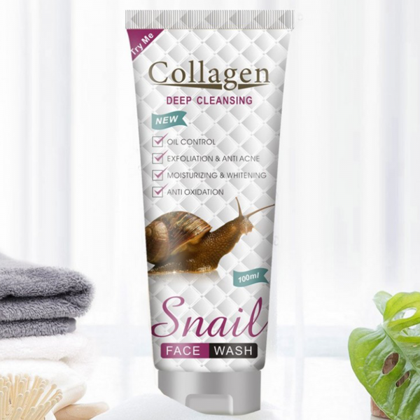 Пінка для вмивання Collagen Snail Deep Cleansing з колагеном та муцином равлика, 100 мл Пінка для вмивання Collagen Snail Deep Cleansing з колагеном та муцином равлика, 100 мл