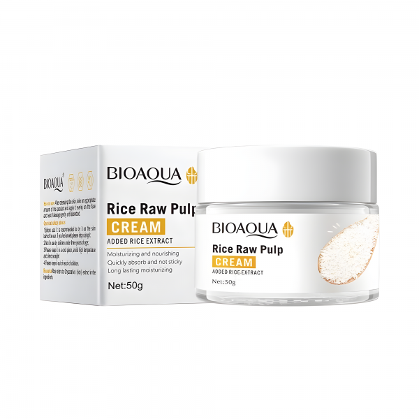 Крем зволожуючий Bioaqua Rice Raw Cream, з рисовим пюре, 50 мл