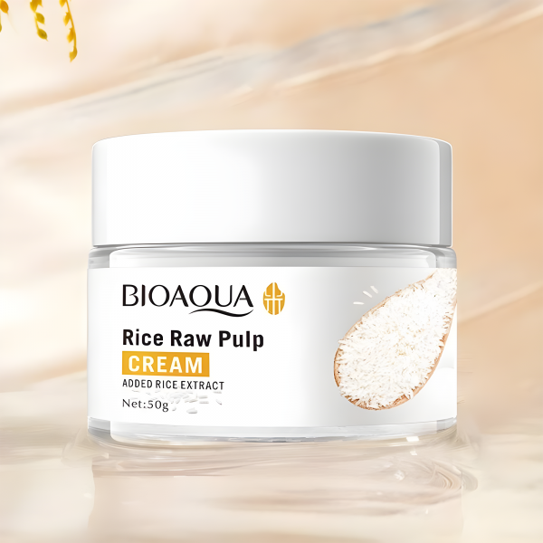 Крем зволожуючий Bioaqua Rice Raw Cream, з рисовим пюре, 50 мл
