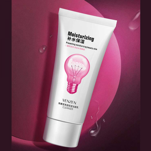 Пінка для вмивання Venzen Moisturizing Cleanser, з арбутином та олією шипшини, 60 г