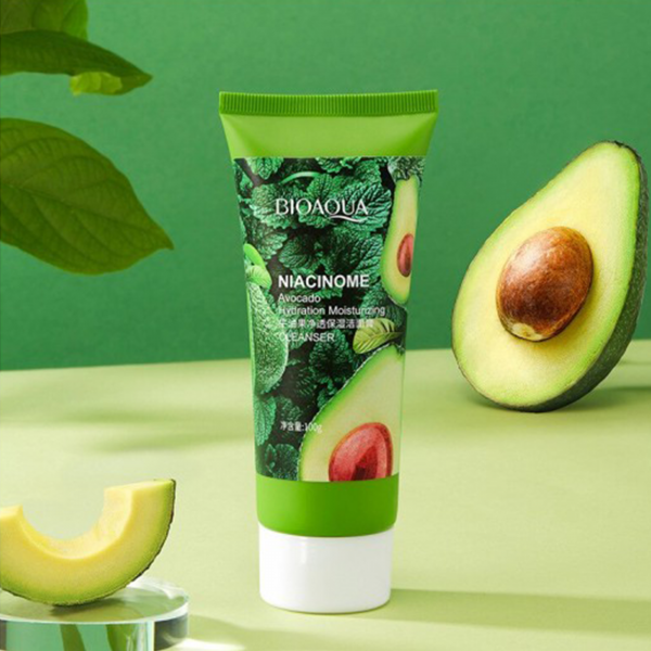 Пінка для вмивання, Bioaqua Niacinome Avocado Hydration Moisturizing Cleanser, 100 г Пінка для вмивання, Bioaqua Niacinome Avocado Hydration Moisturizing Cleanser, 100 г