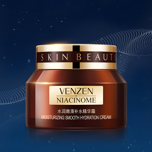 Крем для обличчя омолоджуючий VENZEN Niacinamide Advanced Hyaluronic Acid Eye Cream з гексапептидом, ніацинамідом і фуллереном, 50 гр