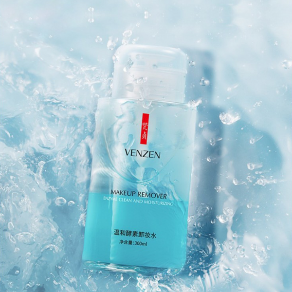 Засіб для зняття макіяжу з ензимами двофазний Venzen Enzyme Clean And Moisturizing Makeup Remover, 300 мл