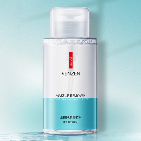 Засіб для зняття макіяжу з ензимами двофазний Venzen Enzyme Clean And Moisturizing Makeup Remover, 300 мл