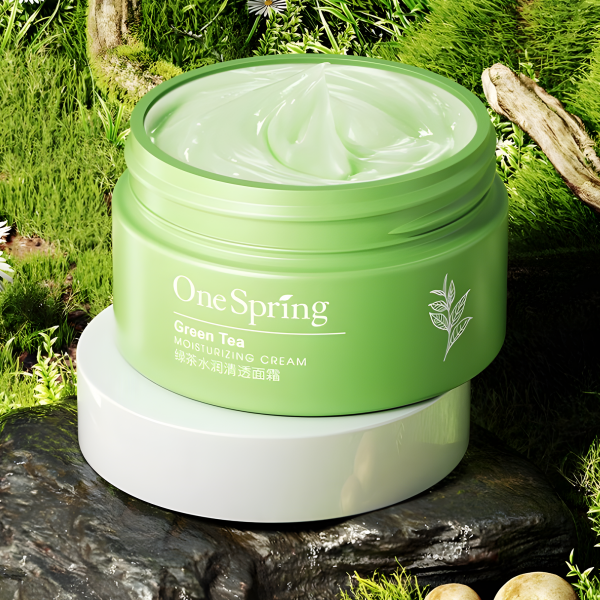 Крем зволожуючий One Spring Green Tea Moisturizing Cream, з екстрактом зеленого чаю, 50 г