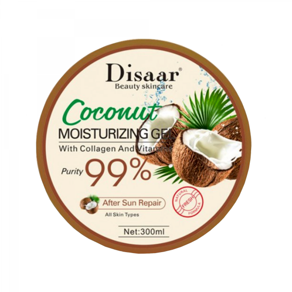 Гель для обличчя і тіла Disaar Coconut Skin Moisturizing Gel з екстрактом кокоса, 300 мл