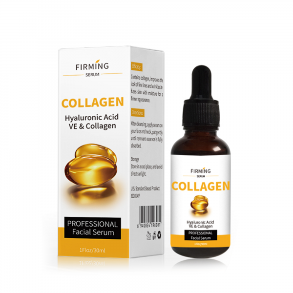 Професійна сироватка для обличчя Professional Facial Serum Hyaluronic Acid and Collagen, з гіалуроновою кислотою та колагеном, 30 мл