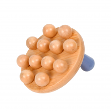 Шкребок ГуаШа, дерев'яний масажер для ГуаШа, дерев'яна щітка для масажу, 12 кульок