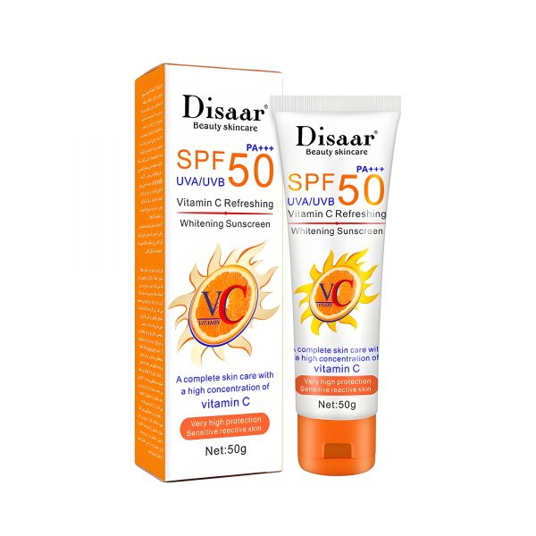 Сонцезахисний крем Disaar Vitamin C Refreshing SPF 50 PA +++ Sunscreen, 50 г