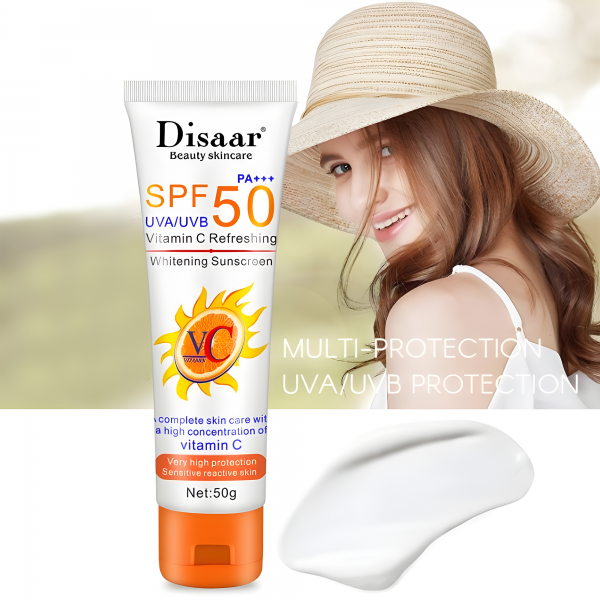 Сонцезахисний крем Disaar Vitamin C Refreshing SPF 50 PA +++ Sunscreen, 50 г